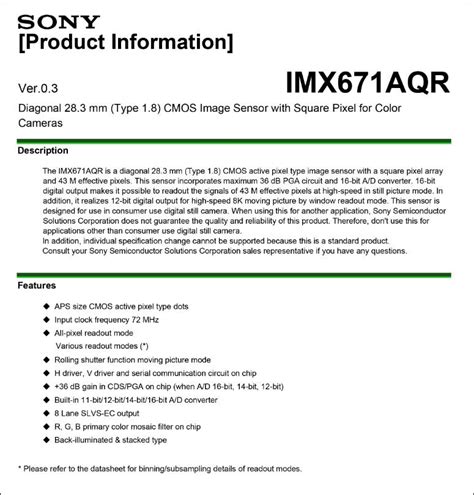 The <b>Sony</b> Exmor IMX800 just leaked. . Sony imx 681